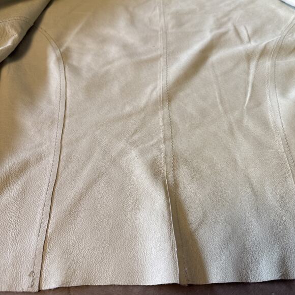 Vintage 90s J. Marco Genuine Leather Suede Green Pistachio Sport Jacket M Fringe - Picture 14 of 15